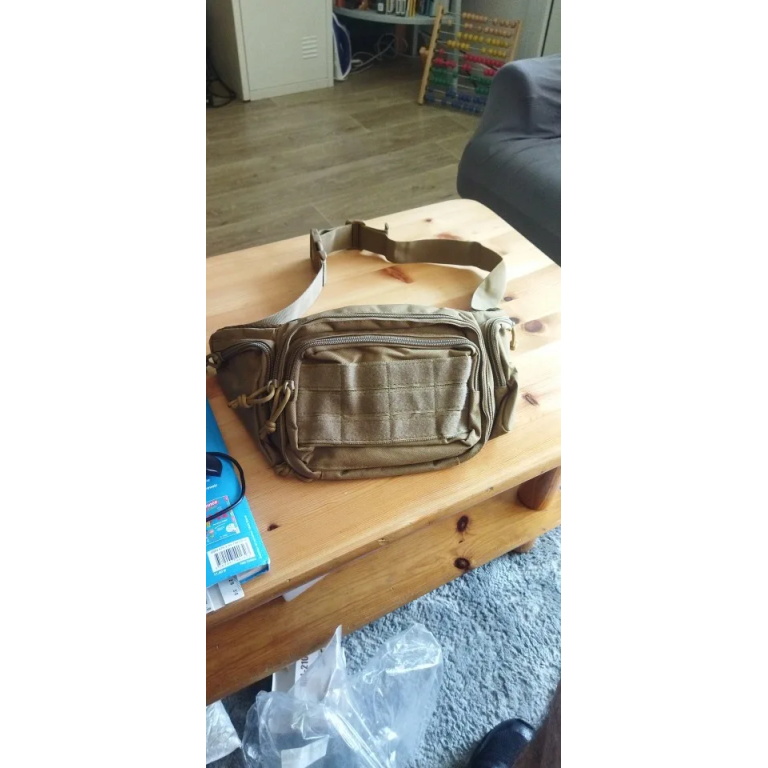 Tactical fanny pack coyote brown photo review