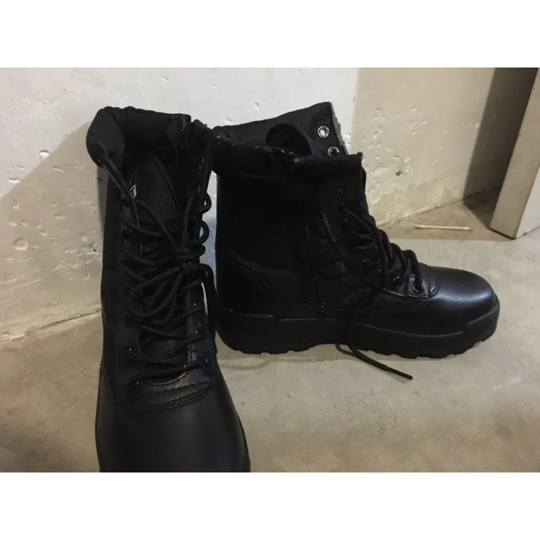 Lightweight tactical boots with zipper photo review