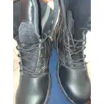 Side zip tactical boots with safety toe Black photo review