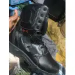 Side zip tactical boots with safety toe Black photo review
