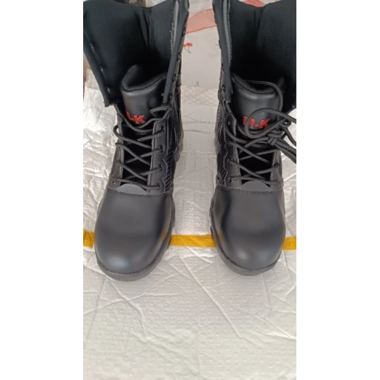Side zip tactical boots with safety toe Black photo review