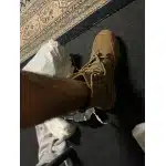 Safety toe military tan boots mid-height photo review