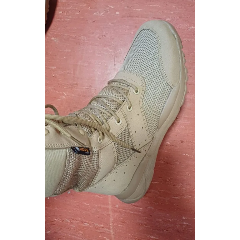 Breathable Combat Boots Desert Tan photo review