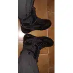 Black tactical leather boots with zipper photo review