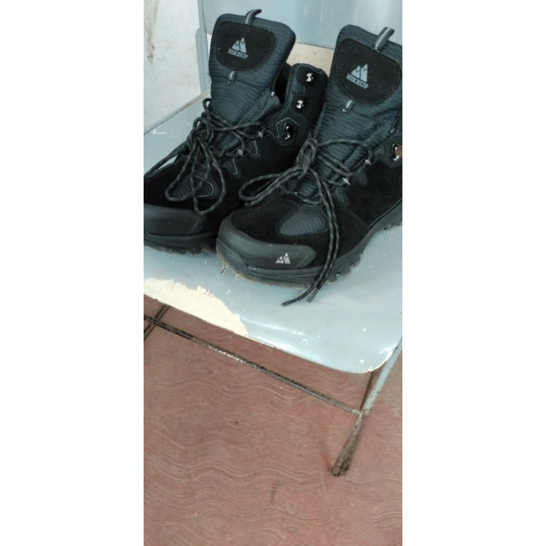 Suede hiking boots Black "Hikeup" photo review