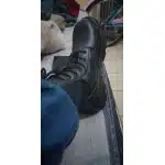 Black safety toe military boots photo review