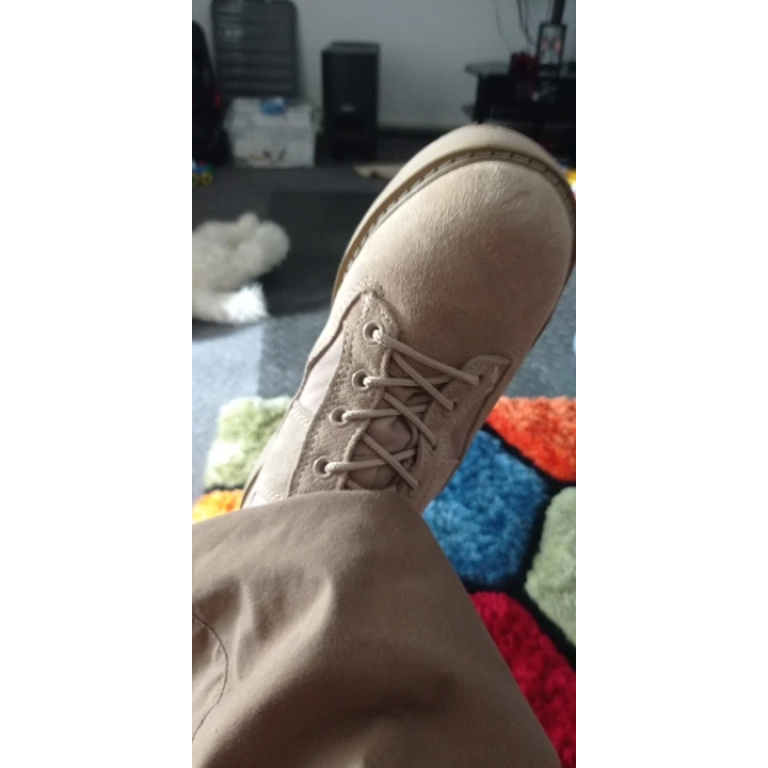 Suede military boots  - Desert Tan photo review