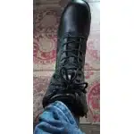 Side zip tactical boots with safety toe Black photo review