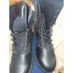 Side zip tactical boots with safety toe Black photo review