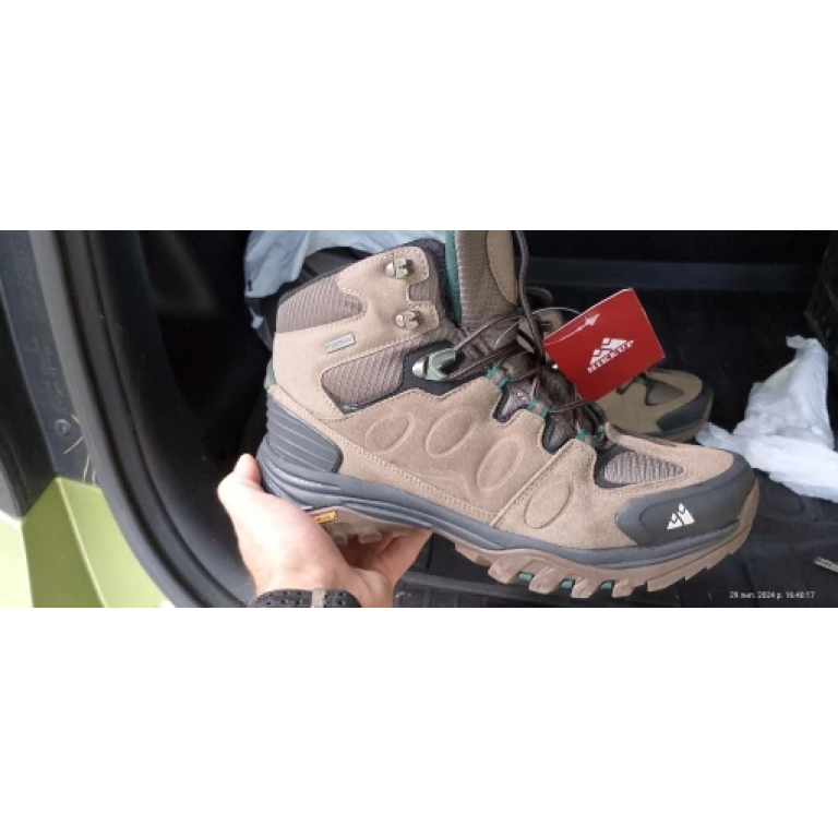 Suede hiking boots Brown "Hikeup" photo review