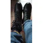 Side zip tactical boots with safety toe Black photo review