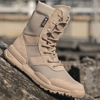 Breathable Combat Boots Desert Tan
