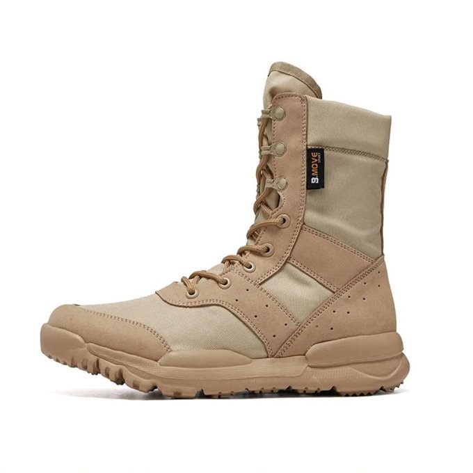 Breathable Combat Boots Desert Tan