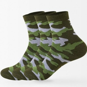 Camo ankle socks (x5) Green