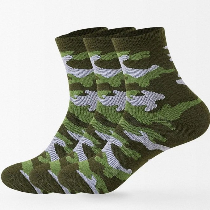 Camo ankle socks (x5) Green
