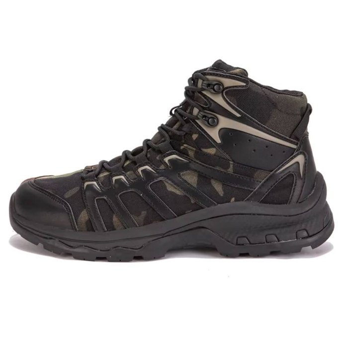 Camouflage mid tactical boots Multicam Black
