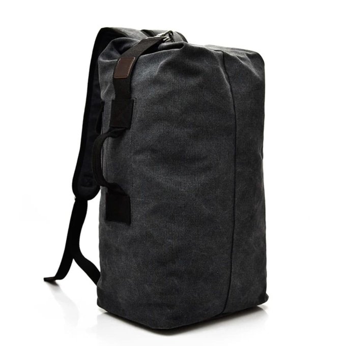 Canvas duffle bag army Black