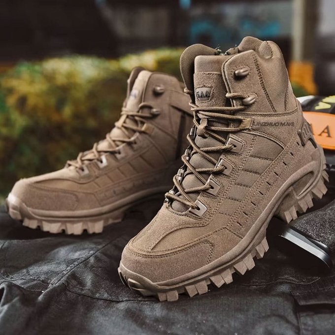 Desert Combat Boots Brown