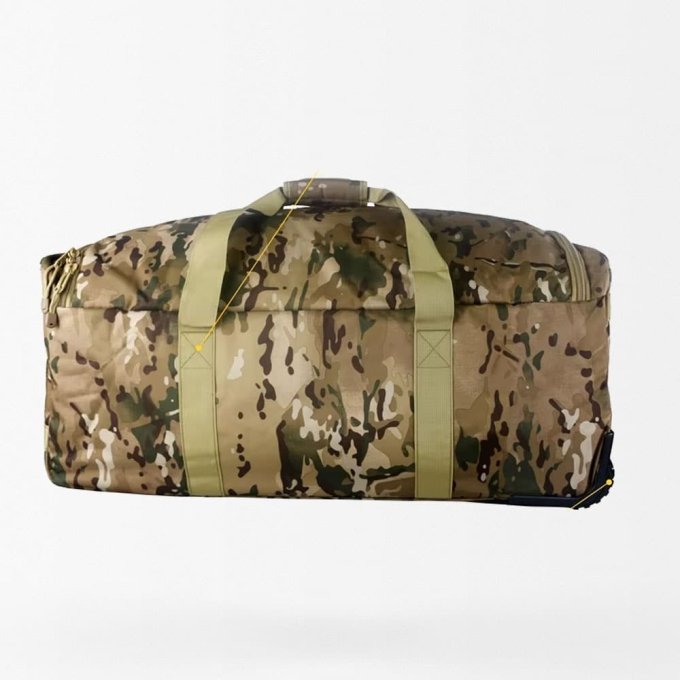 Large military duffle bag with wheels (124L)