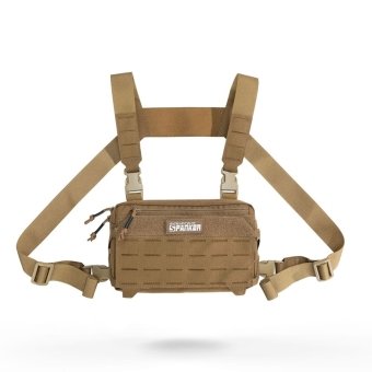Laser cut Molle chest bag​ Coyote Brown