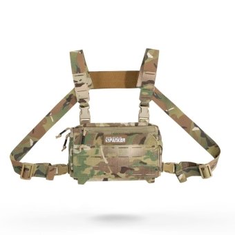 Laser cut Molle chest bag​ Multicam