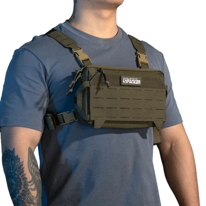 Laser cut Molle chest bag​