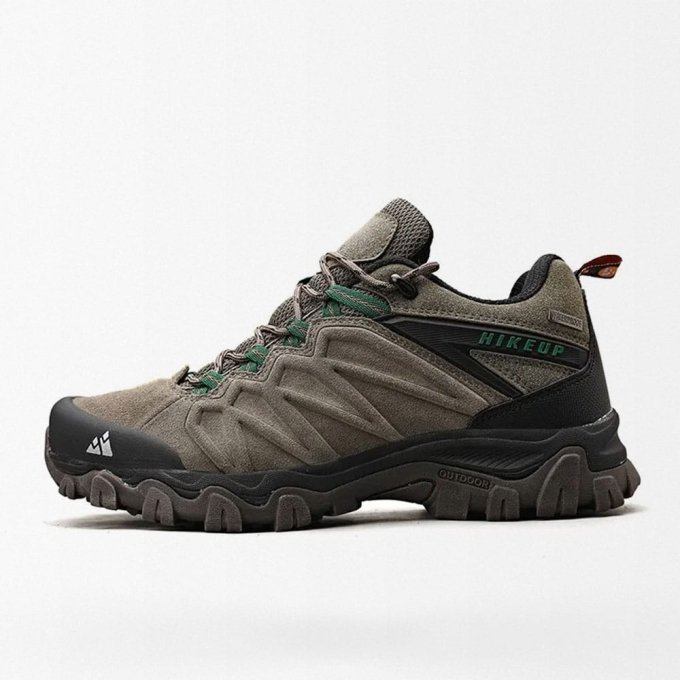 Leather hiking shoes "Hikeup" Khaki