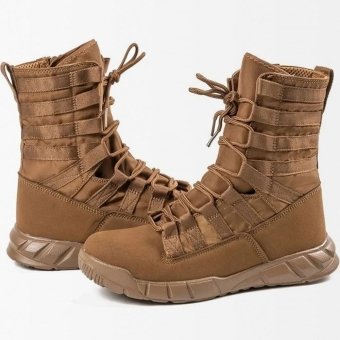 Lightweight Training Boots Faux Suede Coyote Brown