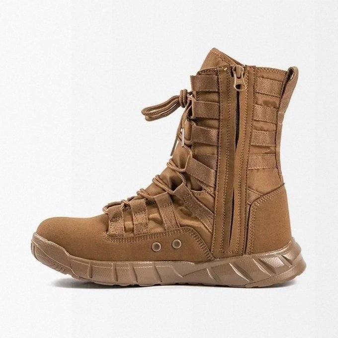 Lightweight Training Boots Faux Suede Coyote Brown