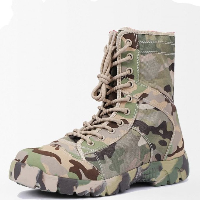 Lightweight running tactical boots Camouflage Multicam