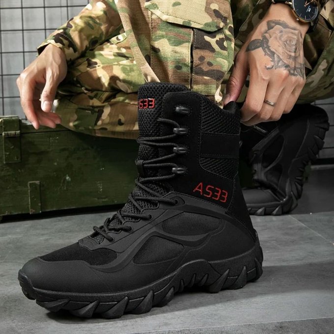 Lighweight Combat Boots Cold Weather Black