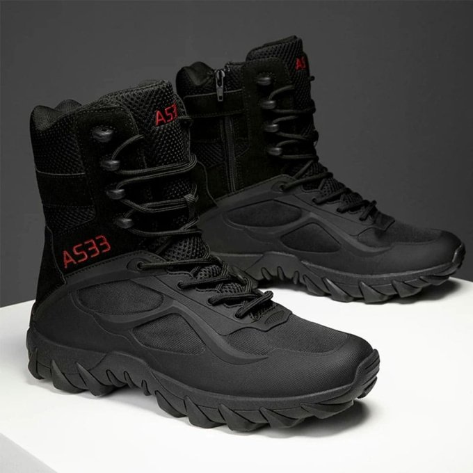 Lighweight Combat Boots Cold Weather Black