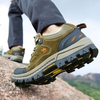 Low profile waterproof shoes "Camel"
