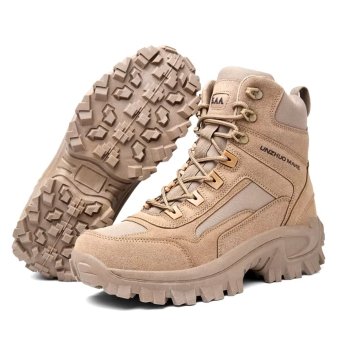 Mid cut tactical hiking boots Desert Tan "Huile"
