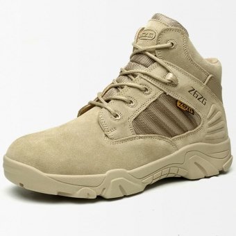 Mid length Safety boots Desert Tan