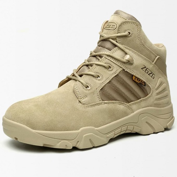 Mid length Safety boots Desert Tan