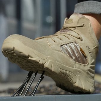 Mid length Safety boots Desert Tan