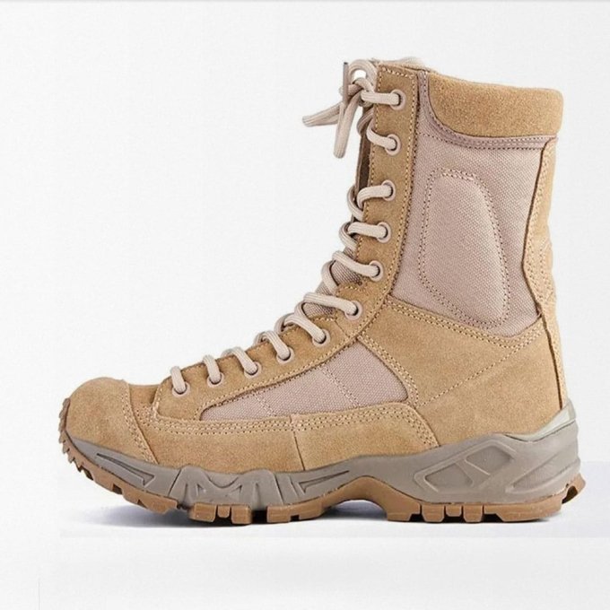 Military lace up boots Desert Tan