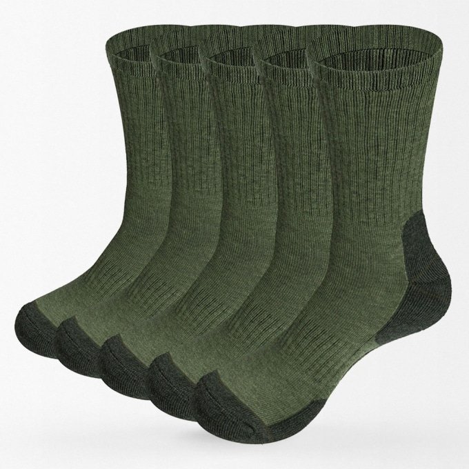 Military socks for men (x5) Green