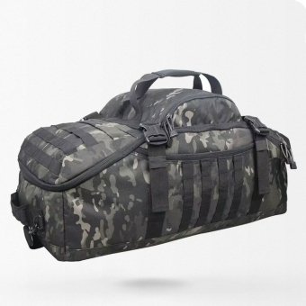 Multicam black military duffle bag