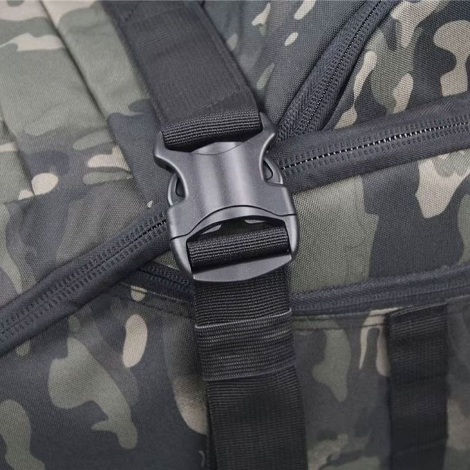 Multicam black military duffle bag