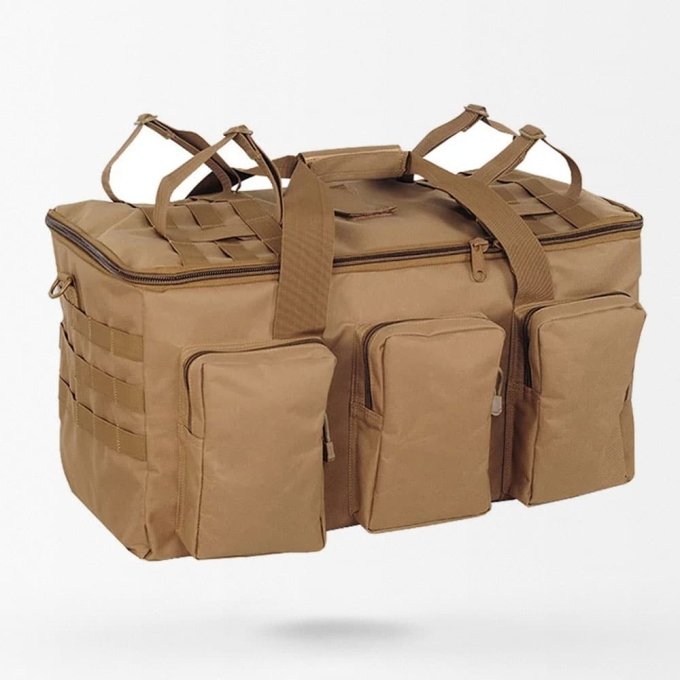 Nylon military duffle bag (55L) Coyote Brown