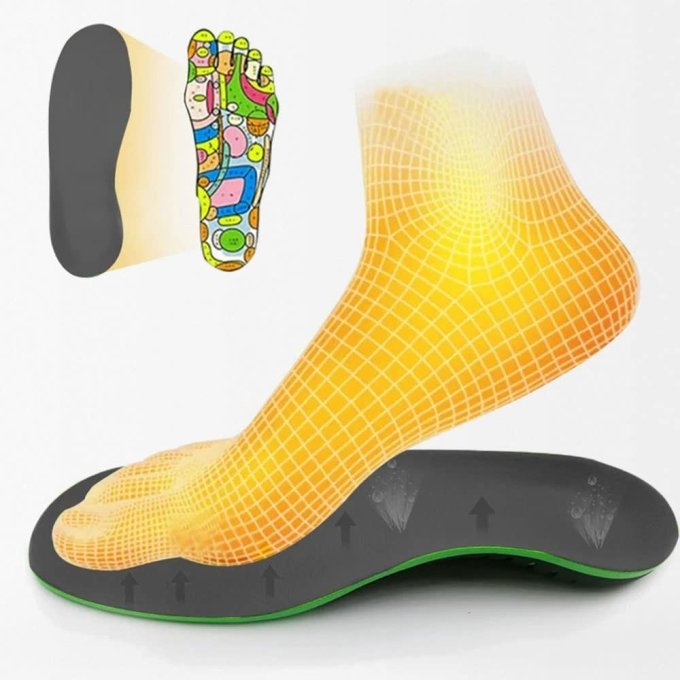 Orthopedic cuttable insoles for overpronation