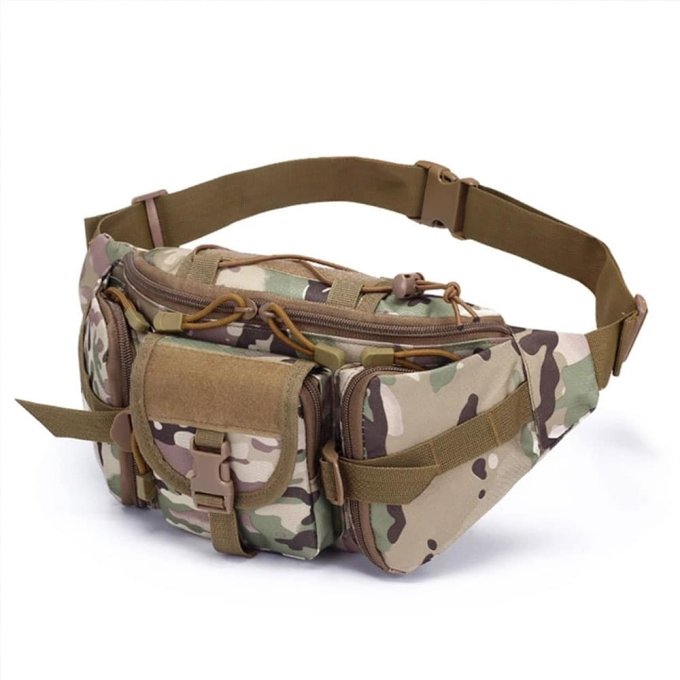 Outdoor tactical waist pack Multicam