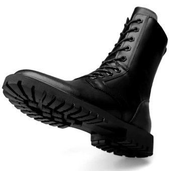 個人装備 ATTACHMENT VAQUETA LEATHER COMBAT BOOTS COMBAT BOOTS IN SHINY LEATHER – JONNY COTA
