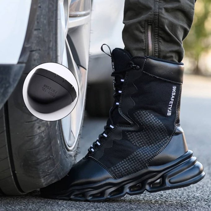Safety military boots Black