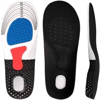 Shock absorbing insoles with arch support