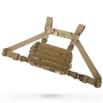 Small tactical chest bag Black Multicam