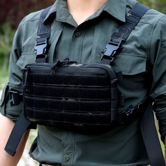 Small tactical chest bag Black