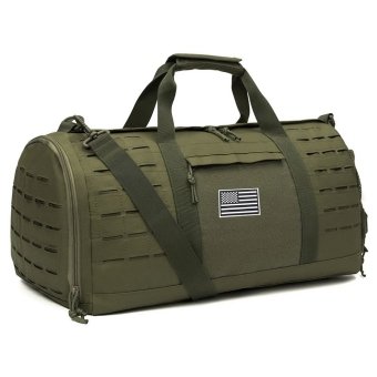 Small tactical duffle bag Laser cut Molle OD Green